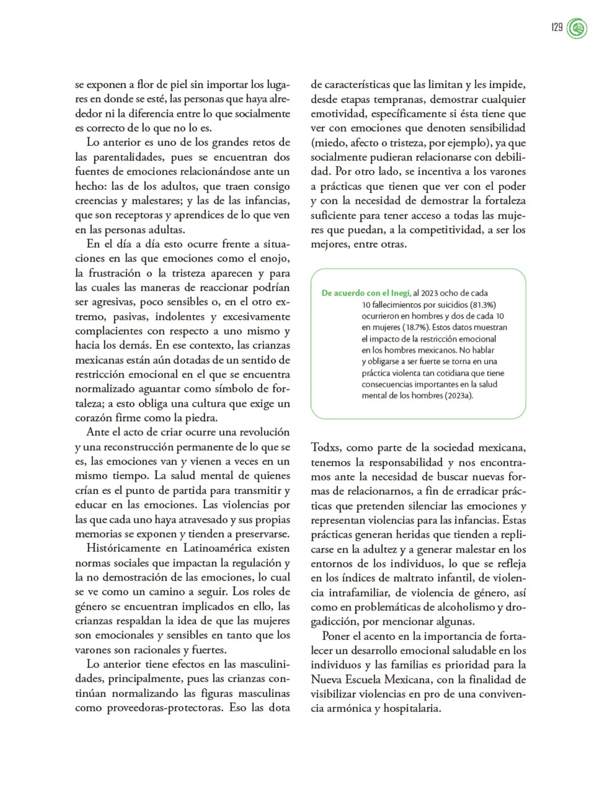Miniatura página 130 de Crianza para la libertad. Libro para las familias. Fase 2  Libro de Educación Preescolar Grado 1°, 2°, 3°  Ciclo Escolar 2025 - 2026