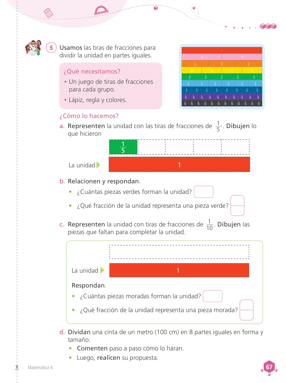 Miniatura página 69 de Matemática 4 : cuaderno de trabajo para cuarto grado de Educación Primaria 2019 · 2019