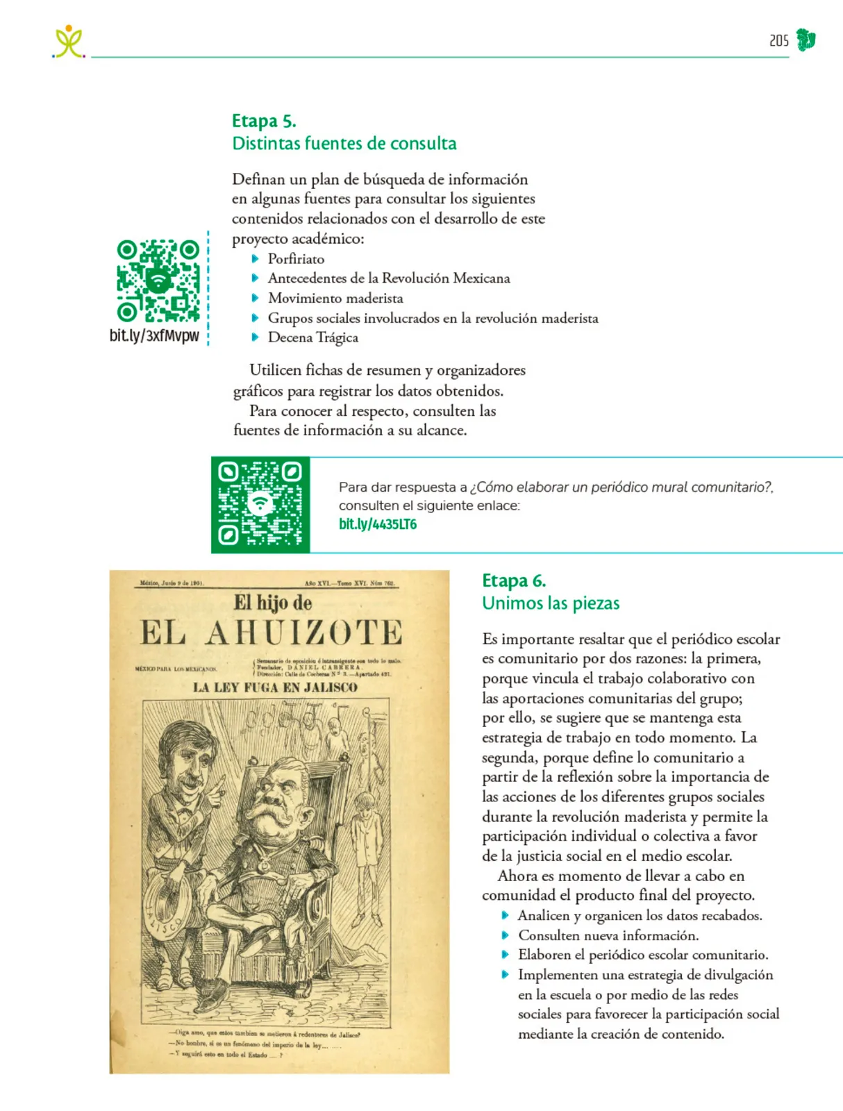 Página 206 de Colección Sk´asolil. Nuestro libro de Proyectos. Tomo II. Libro de Educación Telesecundaria Grado 2° Ciclo Escolar 2025 - 2026