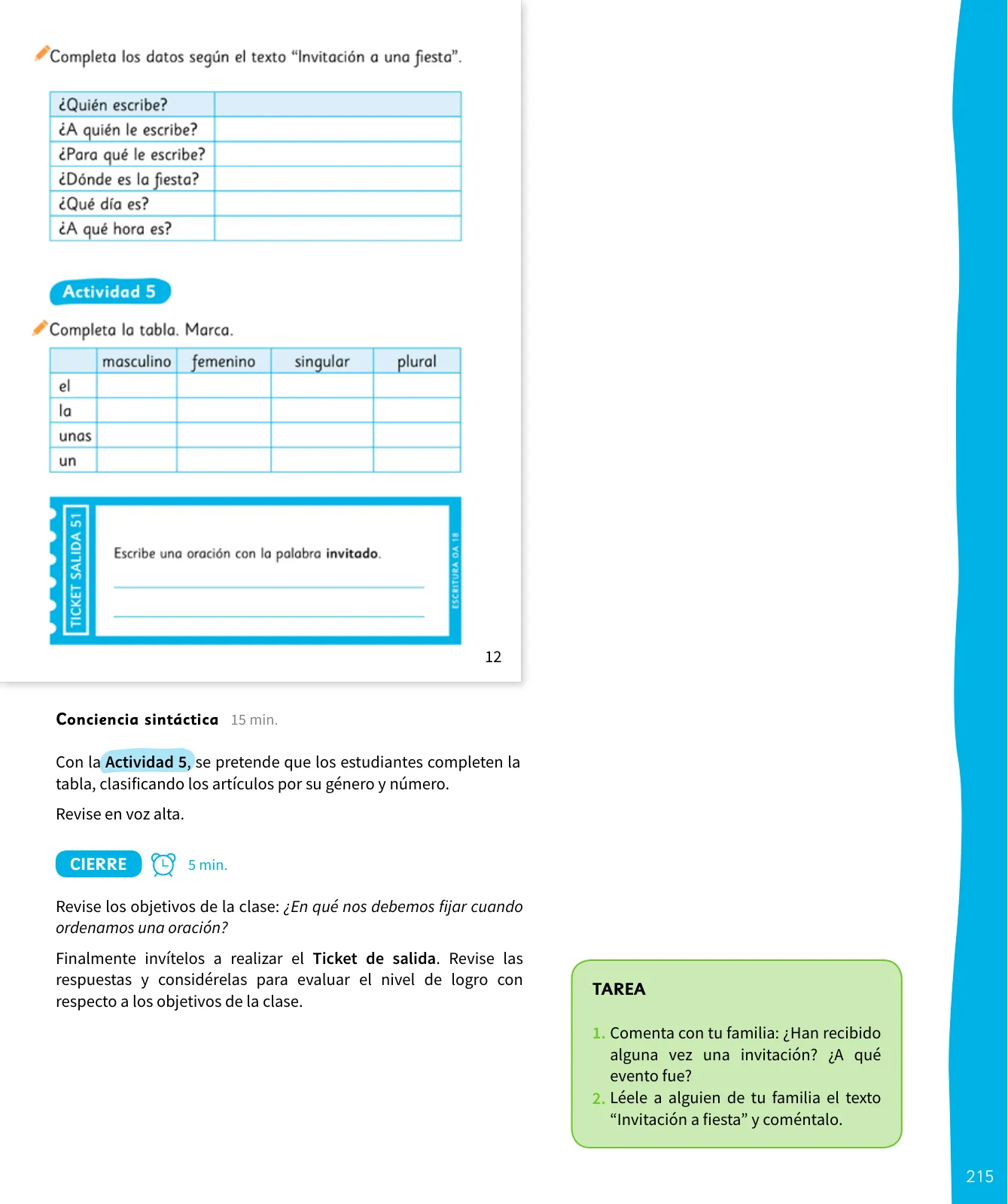 Miniatura página 216 de Lenguaje y Comunicación – Segundo Básico – Texto del Estudiante MINEDUC – Descargar PDF · 2024