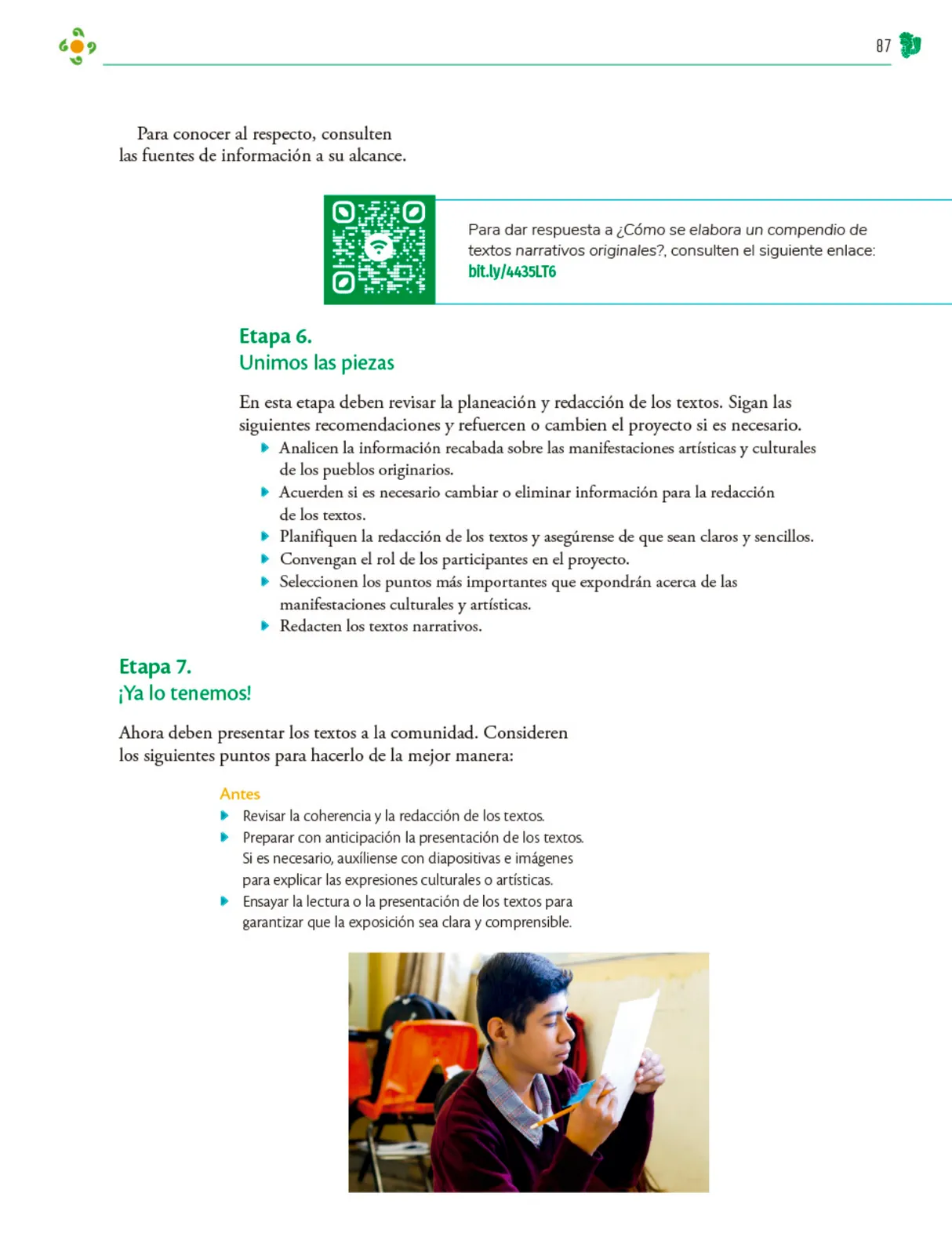 Página 88 de Colección Sk´asolil. Nuestro libro de Proyectos. Tomo III. Libro de Educación Telesecundaria Grado 2° Ciclo Escolar 2025 - 2026