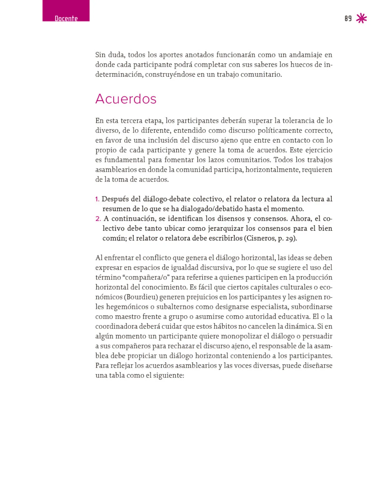 Página 90 de Un libro sin recetas para la maestra y el maestro. Fase 6.   Libro de Educación Telesecundaria Grado 1°, 2°, 3°  Ciclo Escolar 2025 - 2026