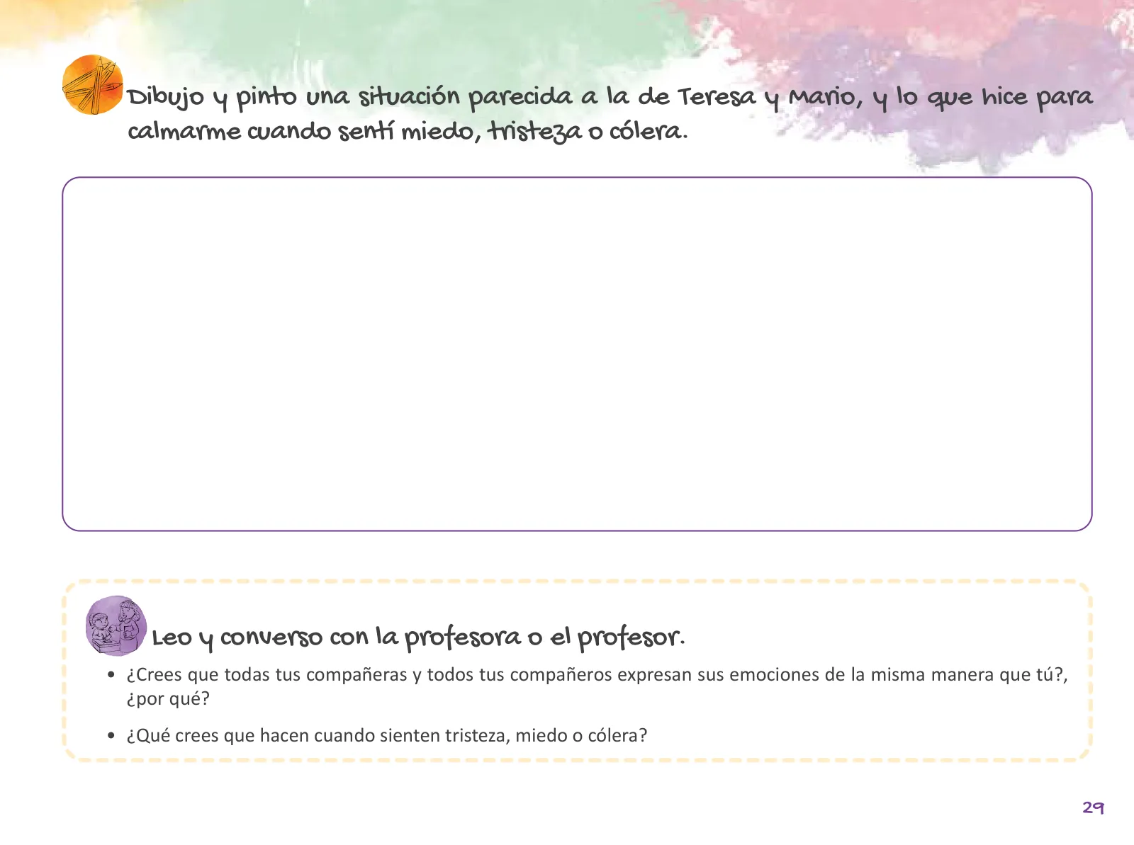 Miniatura página 31 de Cuadernillo de Tutoría 1 : primer grado de Educación Primaria · 2021