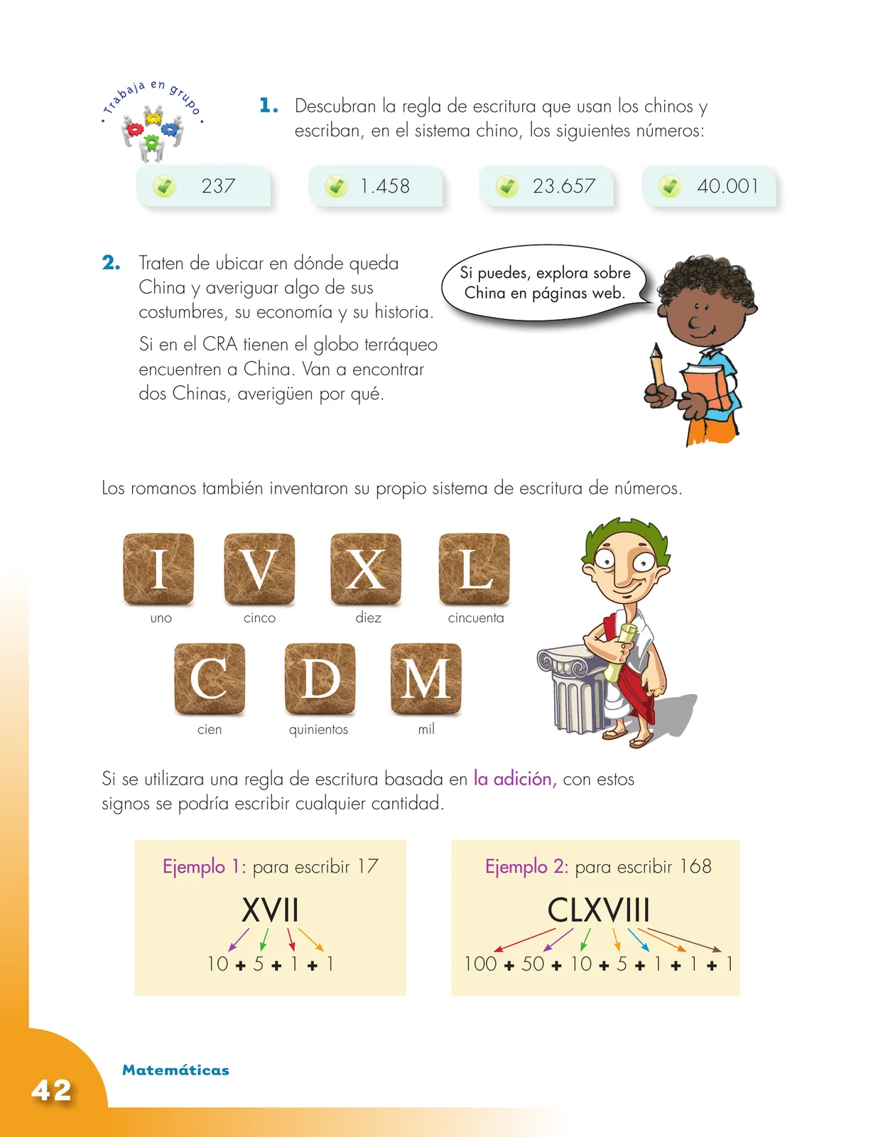 Página 42 de Matematica 4° · Cartilla 01
