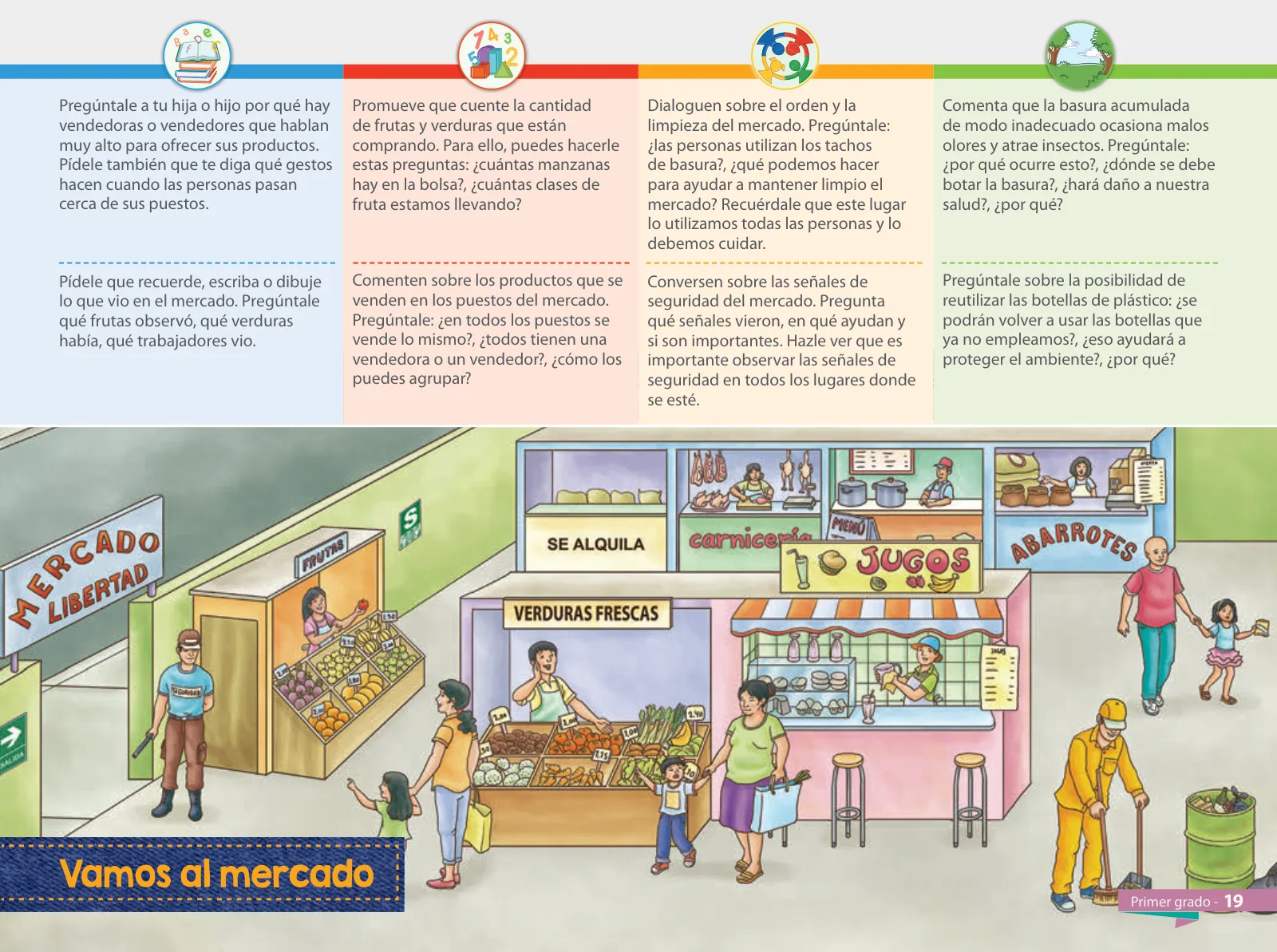 Página 21 de Aprendemos juntos en familia : guía dirigida a madres y padres. Primer grado de Educación Primaria · 2019