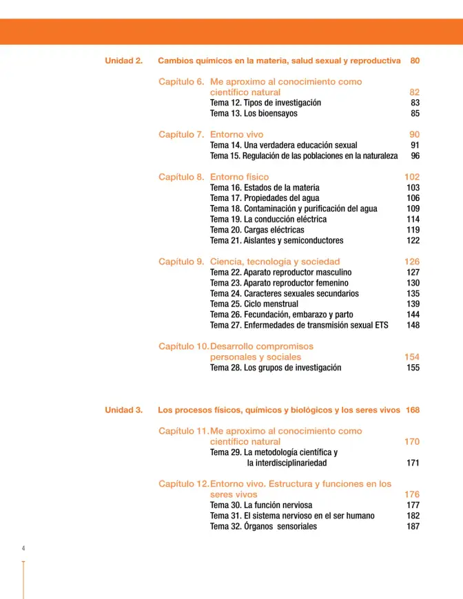 Página 4 de Ciencias Naturales 8° · Secundaria Activa