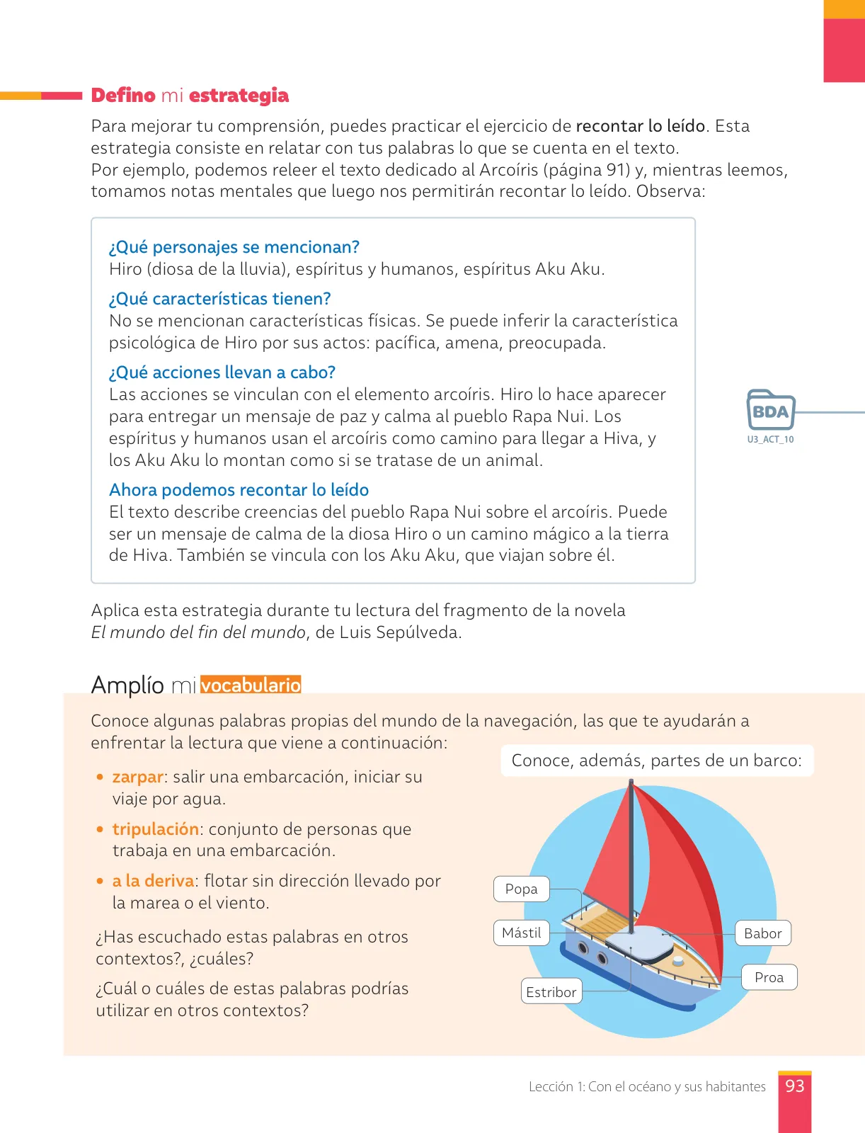 Página 95 de Libro de Lengua y Literatura – Séptimo Básico | Texto del Estudiante MINEDUC – Descargar PDF · 2024