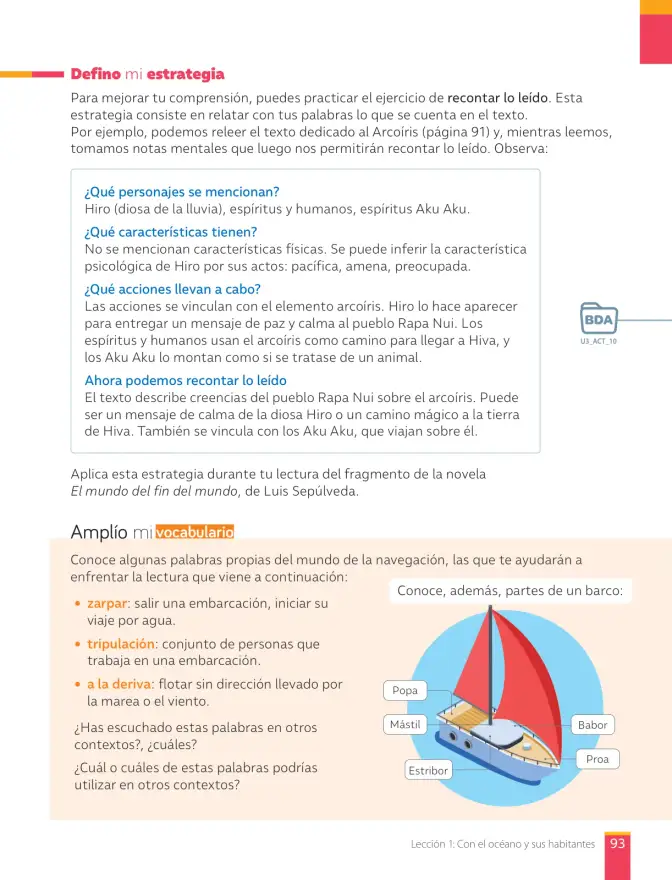 Página 95 de Libro de Lengua y Literatura – Séptimo Básico | Texto del Estudiante MINEDUC – Descargar PDF · 2024