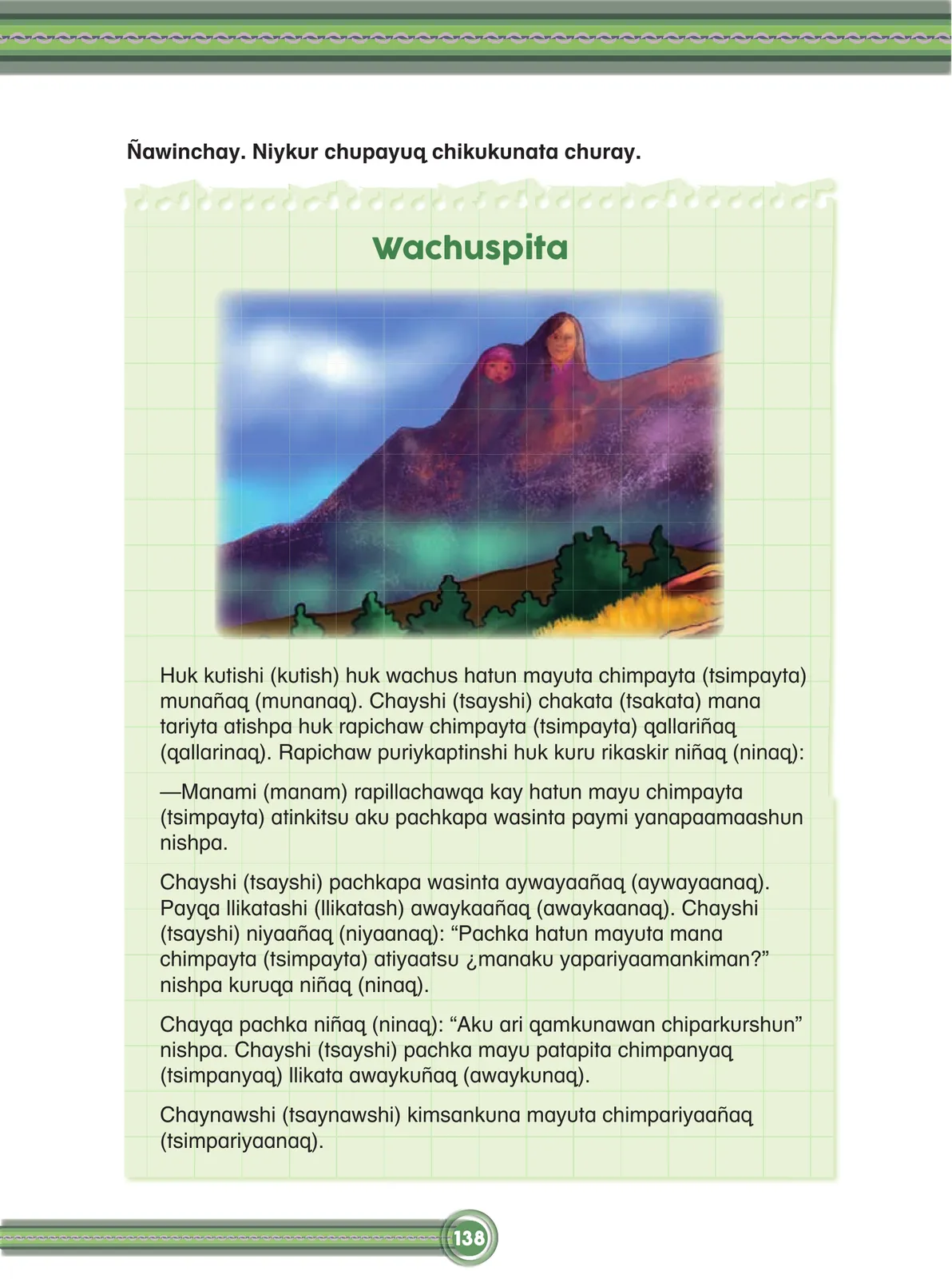 Página 140 de Chawpin qichwata alli qillqanapaq maytu = Manual de escritura quechua central · 2020