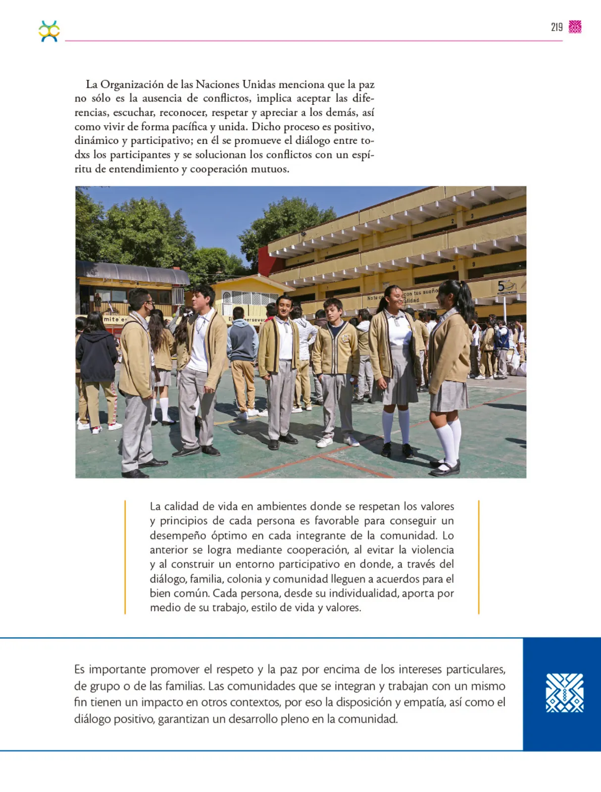 Miniatura página 220 de Colección Nanahuatzin. De lo humano y lo comunitario.   Libro de Educación Secundaria Grado 3°  Ciclo Escolar 2025 - 2026