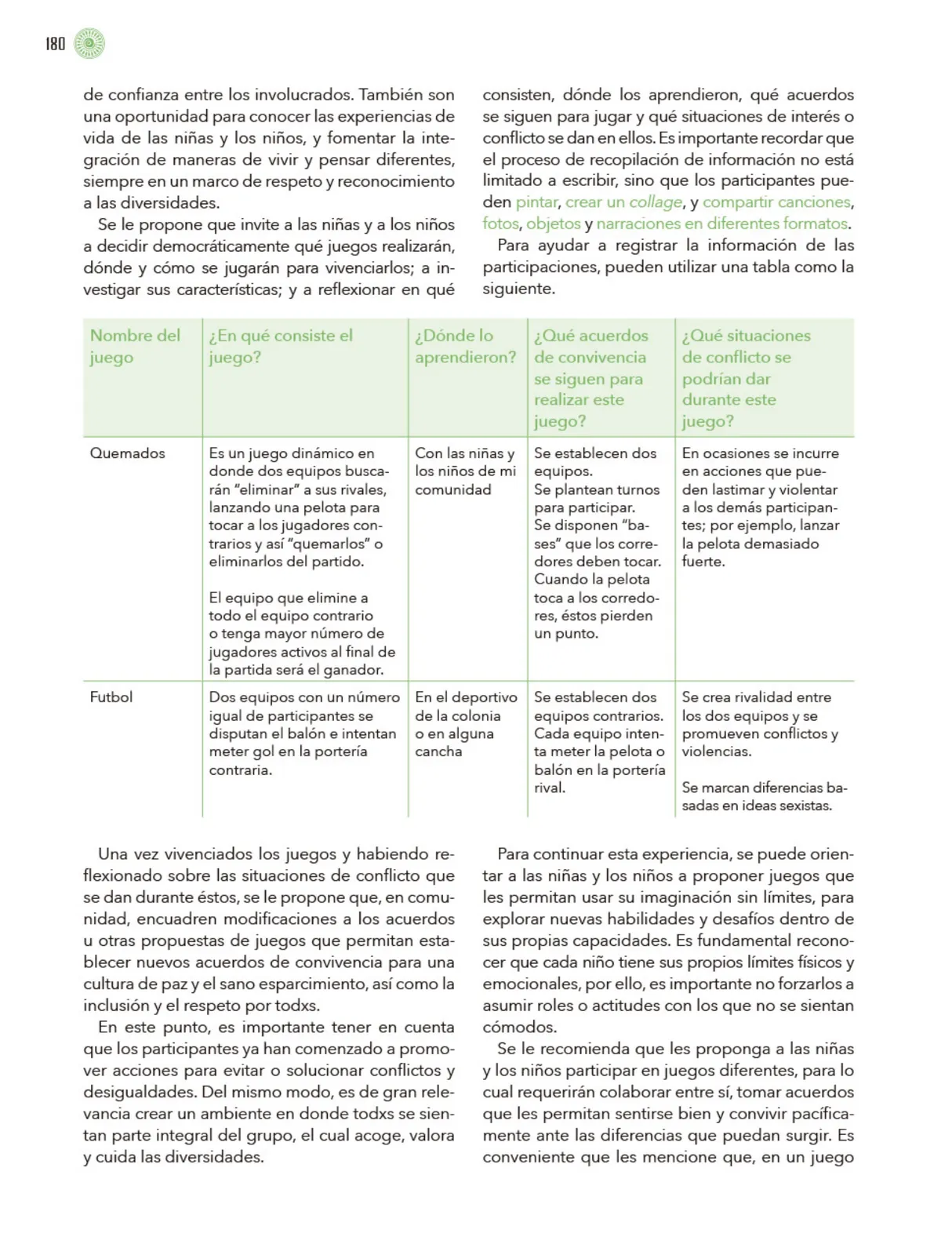 Miniatura página 181 de Modalidades de trabajo para la acción transformadora y el codiseño  Libro de Educación Preescolar Grado 1°, 2°, 3°  Ciclo Escolar 2025 - 2026