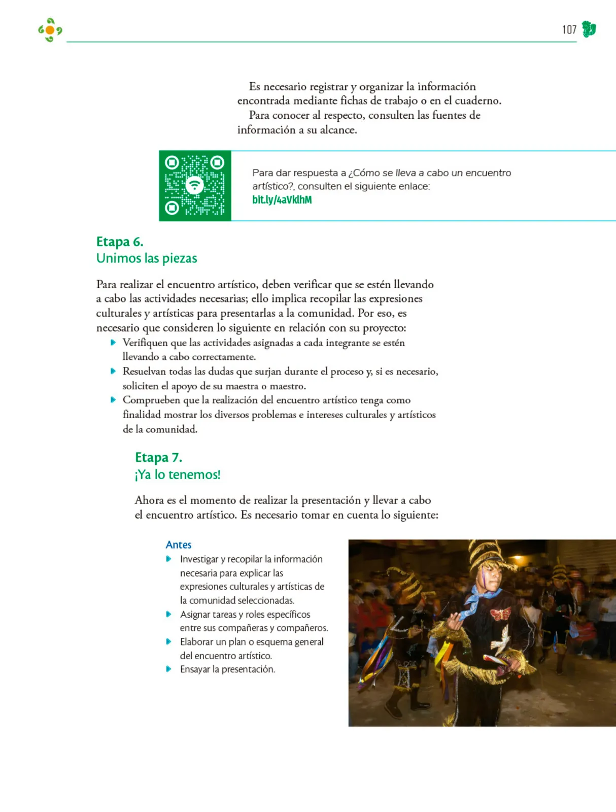 Página 108 de Colección Nanahuatzin. Nuestro libro de Proyectos. Tomo I.   Libro de Educación Telesecundaria Grado 3°  Ciclo Escolar 2025 - 2026