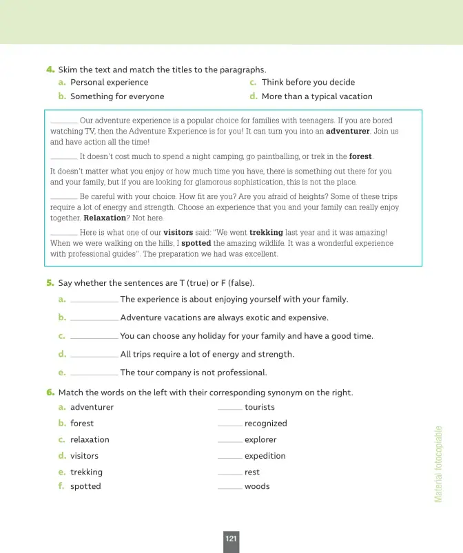 Página 122 de Inglés – Octavo Básico | Student’s Book MINEDUC – Descargar PDF · 2024