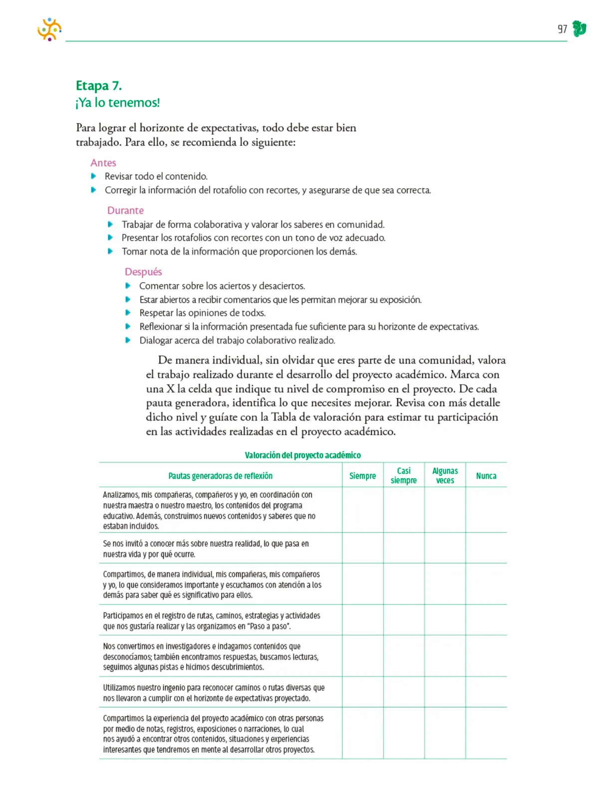 Página 98 de Colección Ximhai. Nuestro libro de Proyectos. Tomo III. Libro de Educación Telesecundaria Grado 1° Ciclo Escolar 2025 - 2026