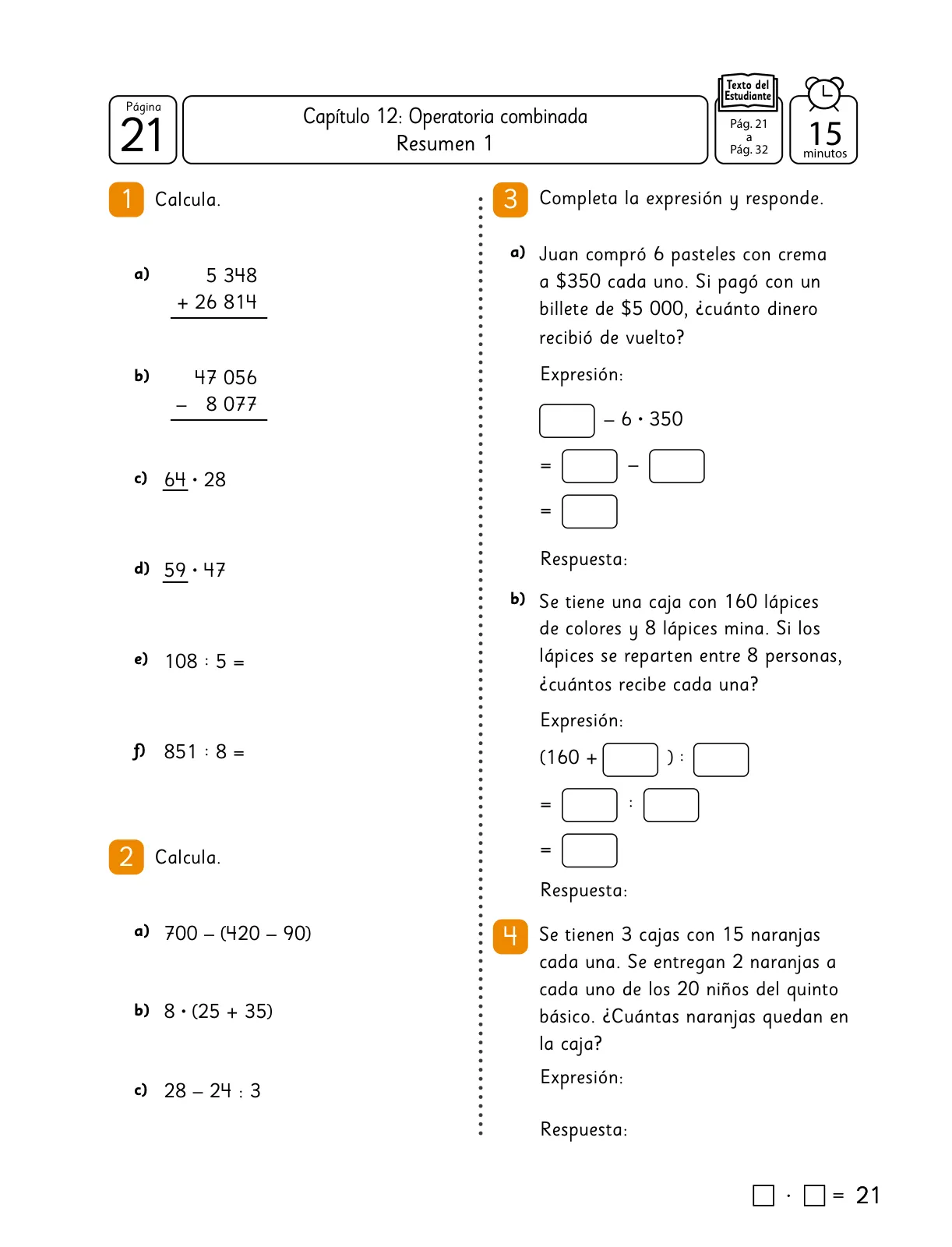 Miniatura página 23 de Sumo Primero – Quinto Básico | Texto del Estudiante MINEDUC – Descargar PDF · 2024