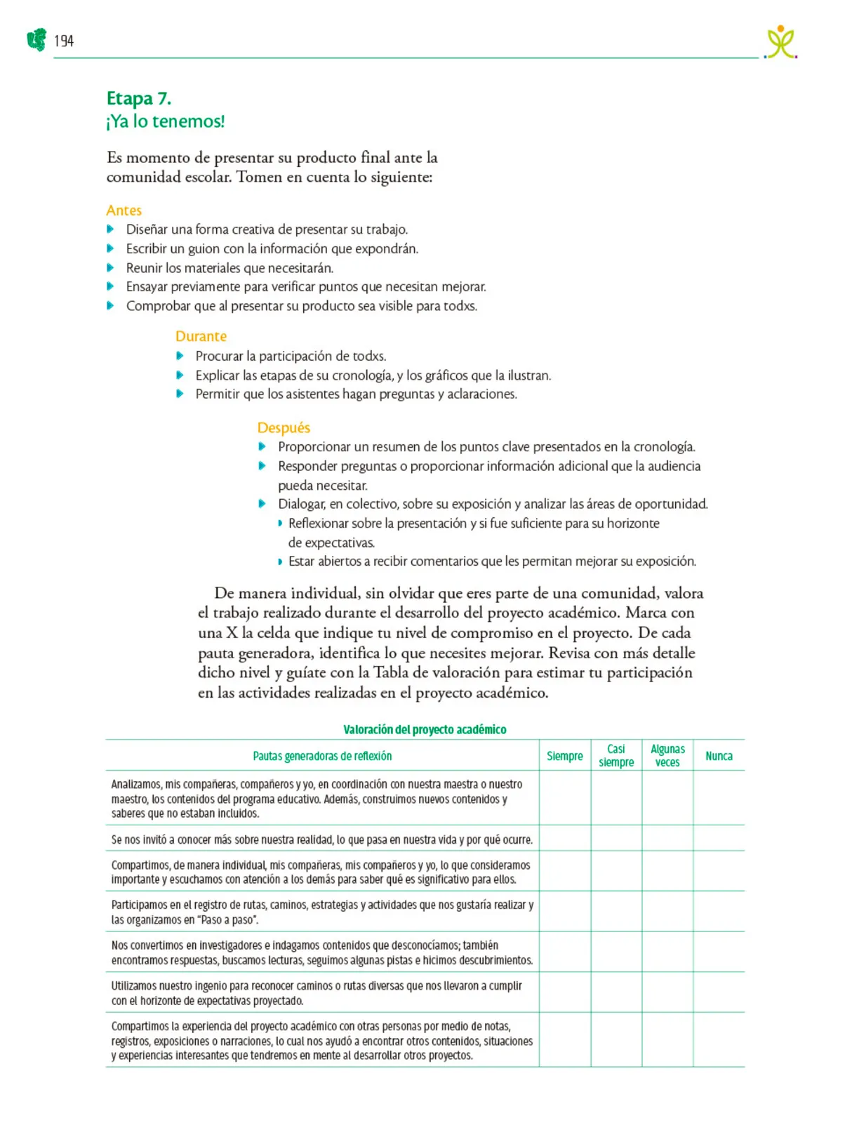 Página 195 de Colección Sk´asolil. Nuestro libro de Proyectos. Tomo II. Libro de Educación Telesecundaria Grado 2° Ciclo Escolar 2025 - 2026
