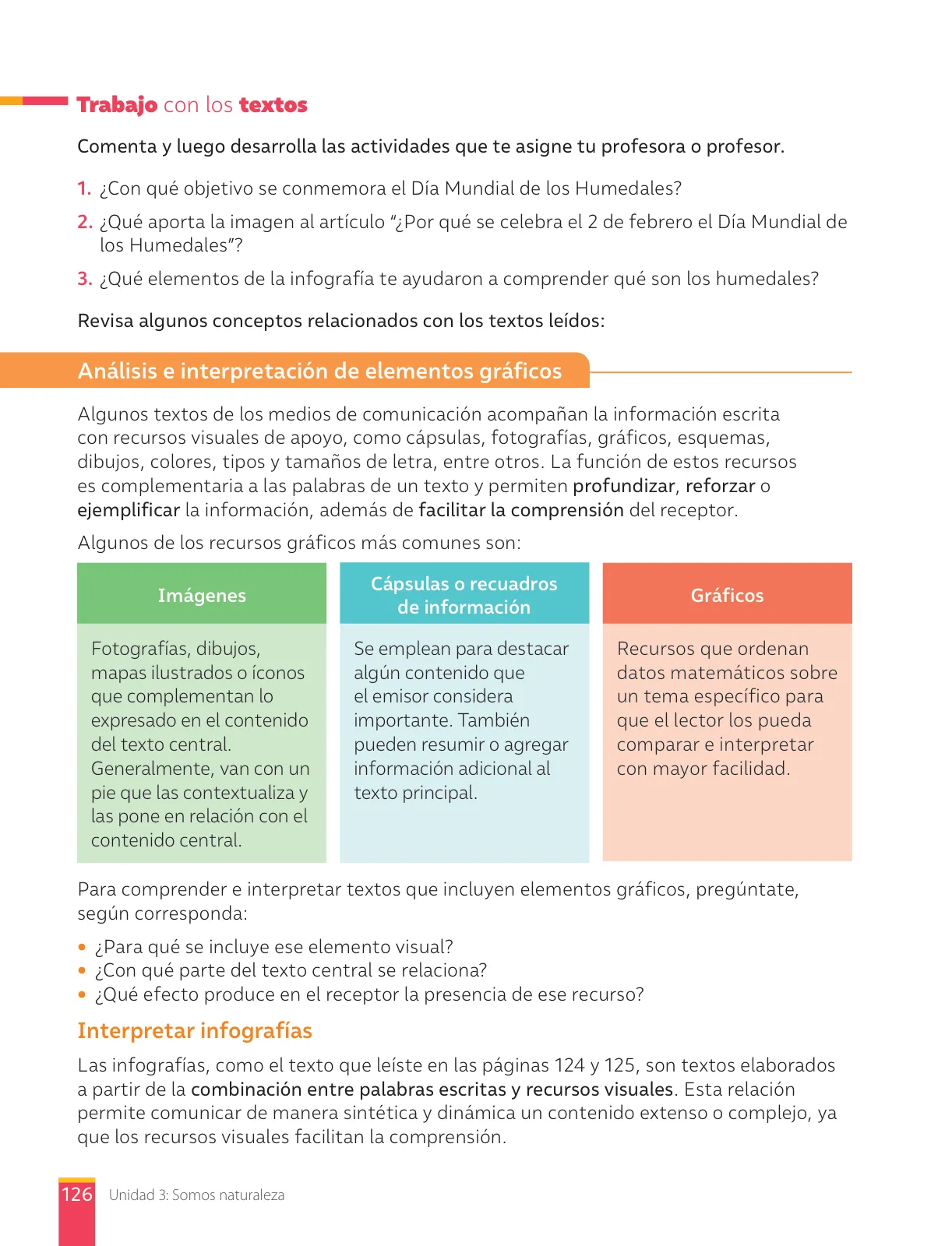 Página 128 de Libro de Lengua y Literatura – Séptimo Básico | Texto del Estudiante MINEDUC – Descargar PDF · 2024