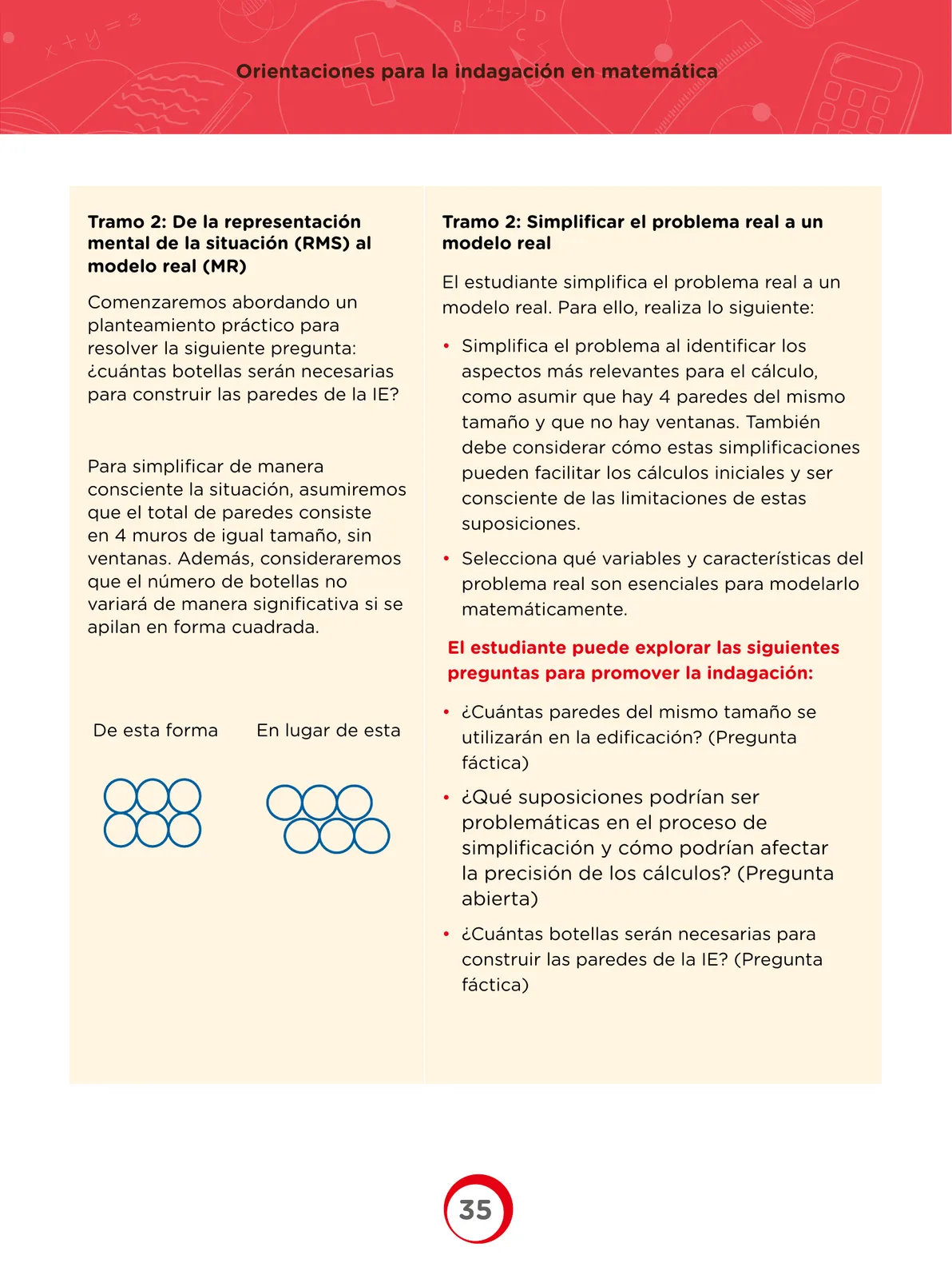 Miniatura página 35 de Orientaciones para la indagación en Matemática · 2024