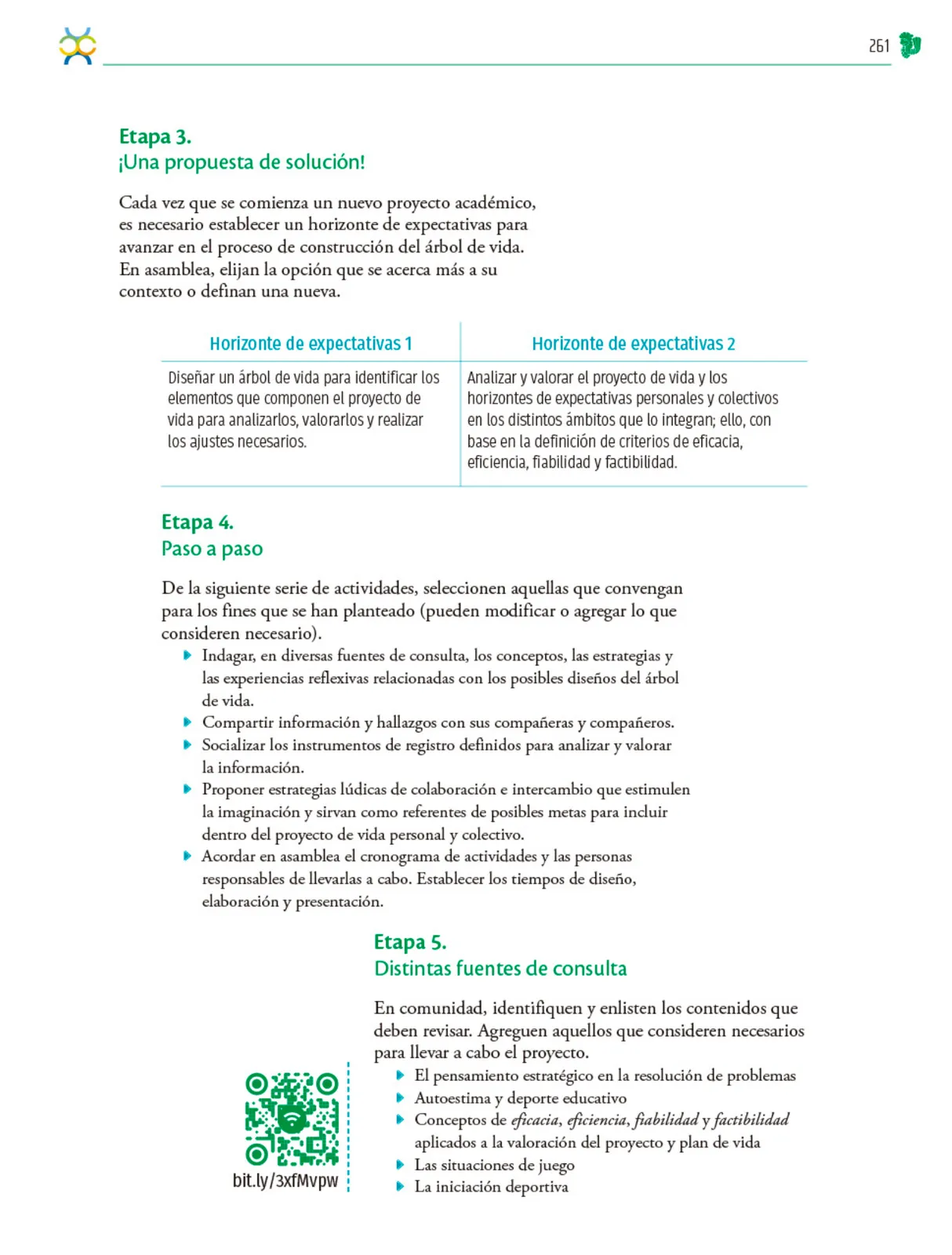 Miniatura página 262 de Colección Nanahuatzin. Nuestro libro de Proyectos. Tomo I.   Libro de Educación Telesecundaria Grado 3°  Ciclo Escolar 2025 - 2026