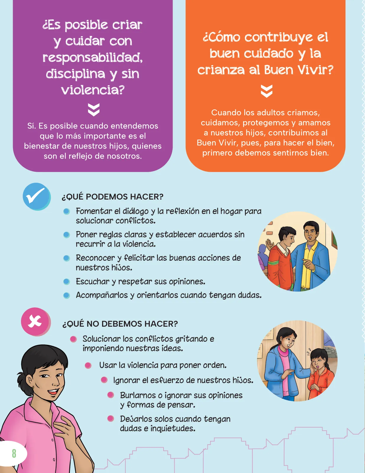 Página 10 de Cartilla de prevención y protección frente a la violencia para familias : Primaria Multigrado Monolingüe y Modelos de Servicio Educativo en el Ámbito Rural · 2024