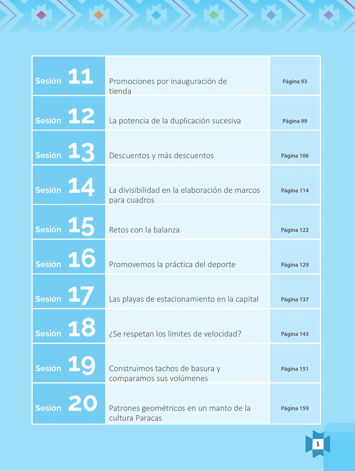 Miniatura página 7 de Resolvamos problemas 1 : manual para el docente 2018 · 2018