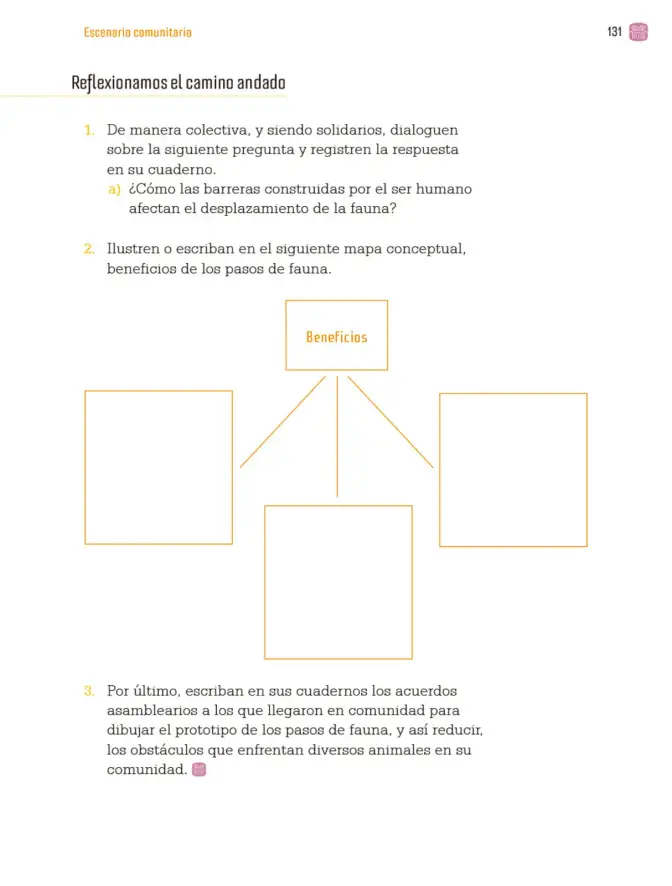 Página 134 de Proyectos Comunitarios. Libro de Educación Primaria Grado 3° Ciclo Escolar 2025 - 2026