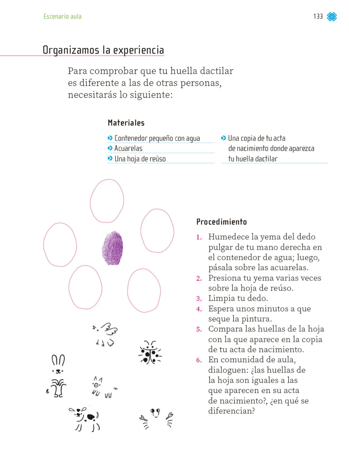 Miniatura página 134 de Proyectos de Aula.   Libro de Educación Primaria Grado 1°  Ciclo Escolar 2025 - 2026
