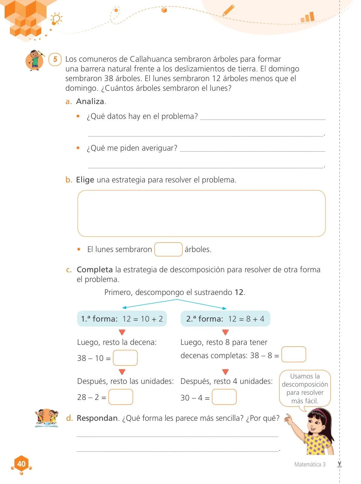 Miniatura página 42 de Matemática 3 : cuaderno de trabajo para tercer grado de Educación Primaria 2019 · 2019