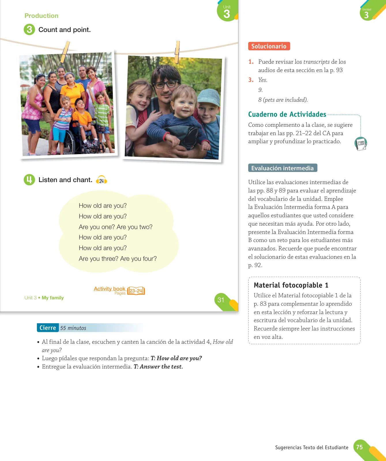 Página 77 de Inglés – Primero Básico | Student’s Book MINEDUC – Descargar PDF · 2024