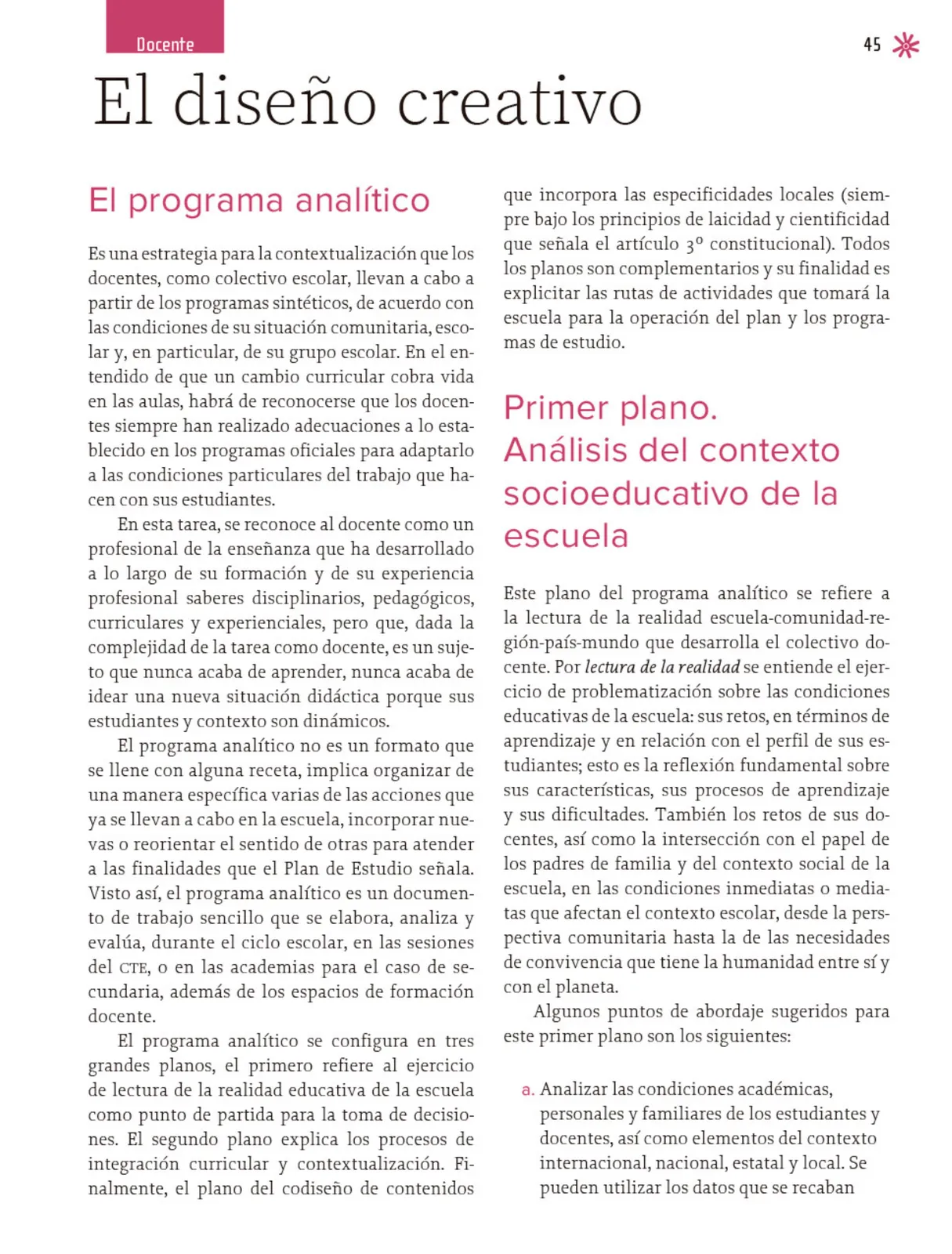 Miniatura página 46 de Un libro sin recetas, para la maestra y el maestro. Fase 3  Libro de Educación Primaria Grado 1°, 2°  Ciclo Escolar 2025 - 2026