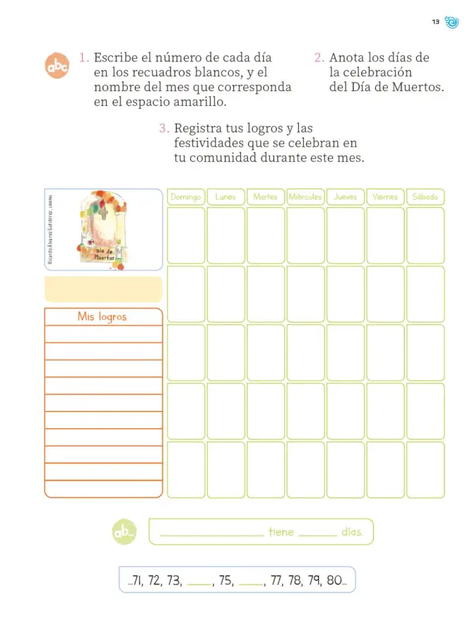 Página 14 de Múltiples lenguajes. Trazos y números. Libro de Educación Primaria Grado 2° Ciclo Escolar 2025 - 2026