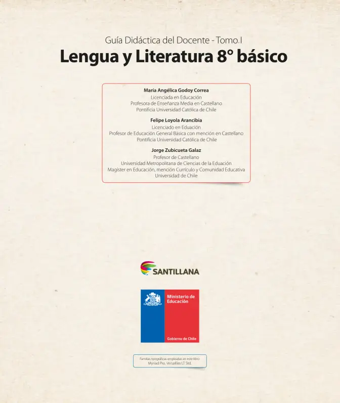 Página 3 de Lengua y Literatura – Octavo Básico | Texto del Estudiante MINEDUC – Descargar PDF · 2024