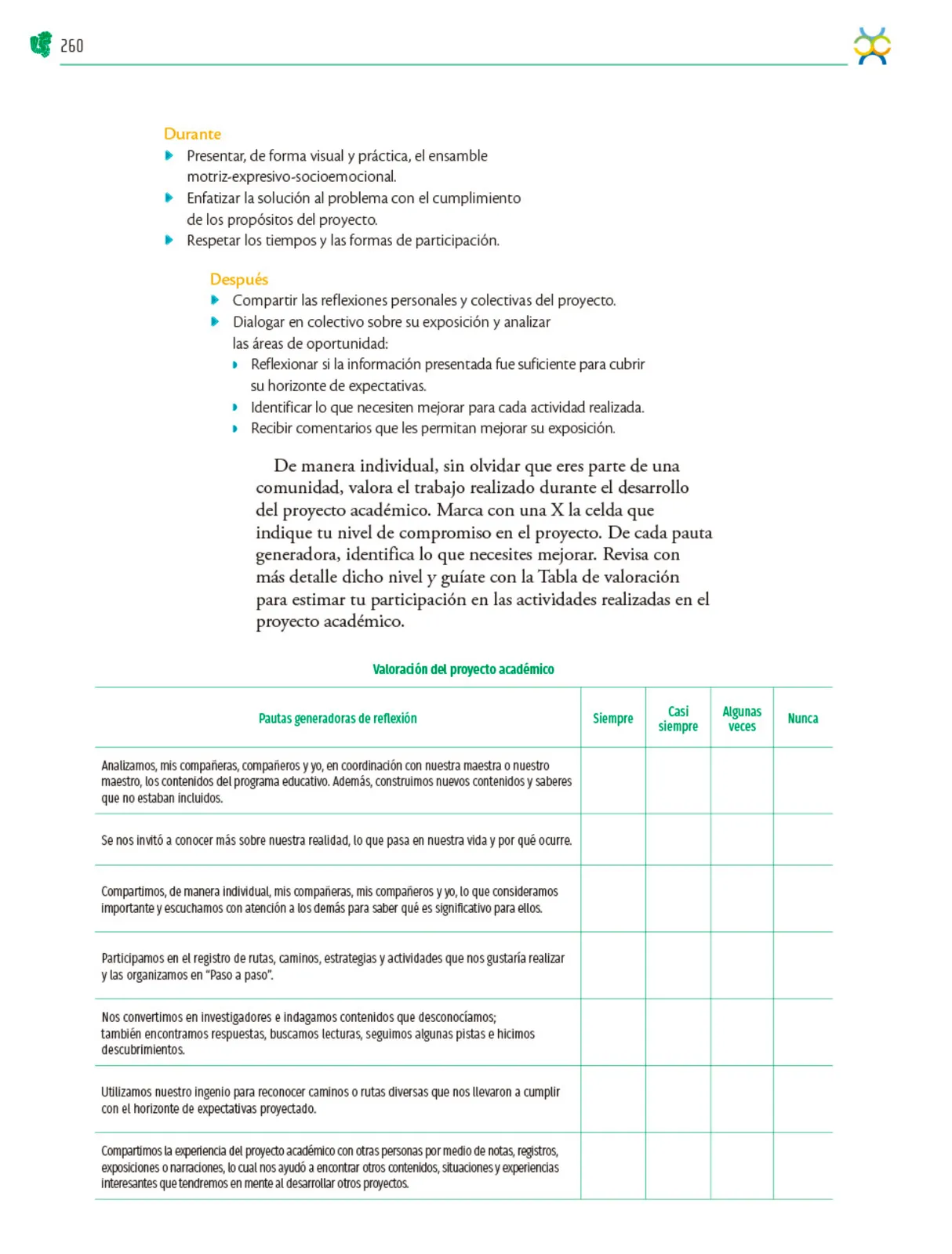 Miniatura página 261 de Colección Sk´asolil. Nuestro libro de Proyectos.  Tomo III.  Libro de Educación Telesecundaria Grado 2°  Ciclo Escolar 2025 - 2026