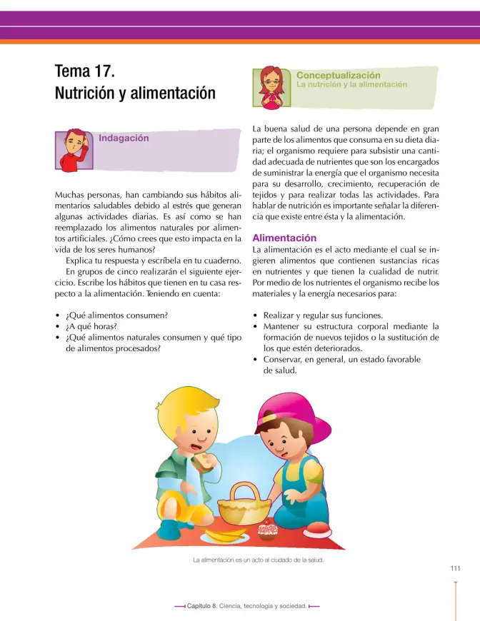 Página 111 de Ciencias Naturales 7° · Secundaria Activa