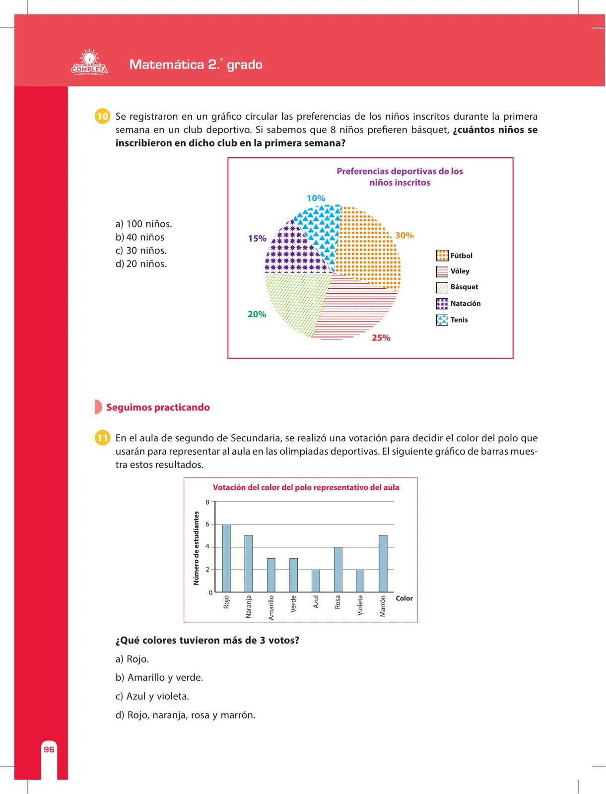 Página 96 de Matemática 2 : cuaderno de reforzamiento pedagógico - JEC · 2016