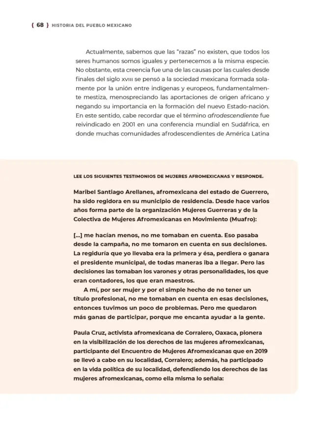 Página 69 de Historia del pueblo mexicano. Libro de Educación Secundaria Grado 1° Ciclo Escolar 2025 - 2026