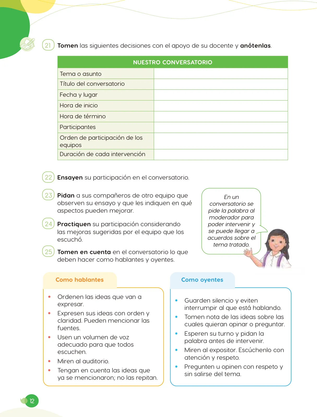Miniatura página 14 de Cuadernillo de Comunicación 6. Sexto grado de Primaria · 2024