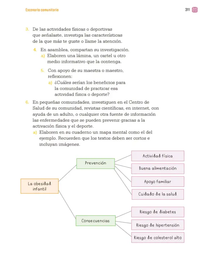 Página 314 de Proyectos Comunitarios. Libro de Educación Primaria Grado 3° Ciclo Escolar 2025 - 2026