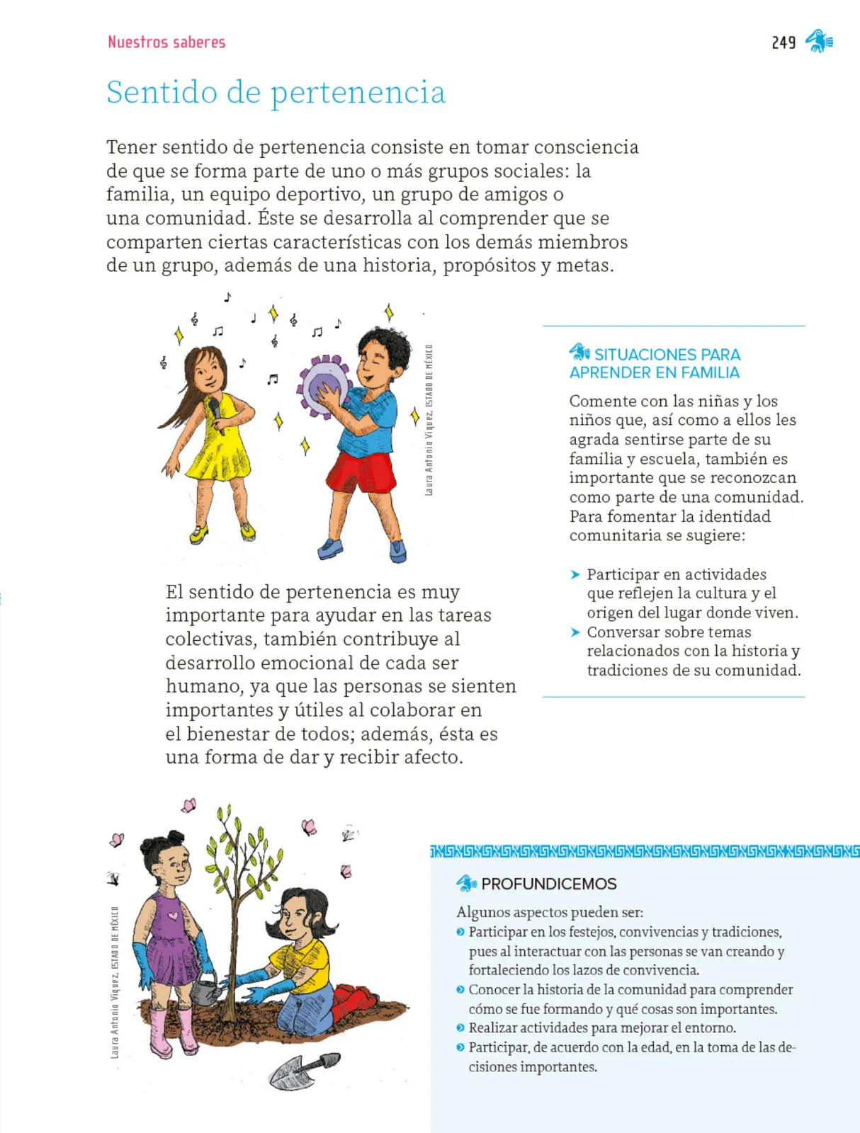 Miniatura página 250 de Nuestros saberes: Libro para alumnos, maestros y familia.   Libro de Educación Primaria Grado 2°  Ciclo Escolar 2025 - 2026