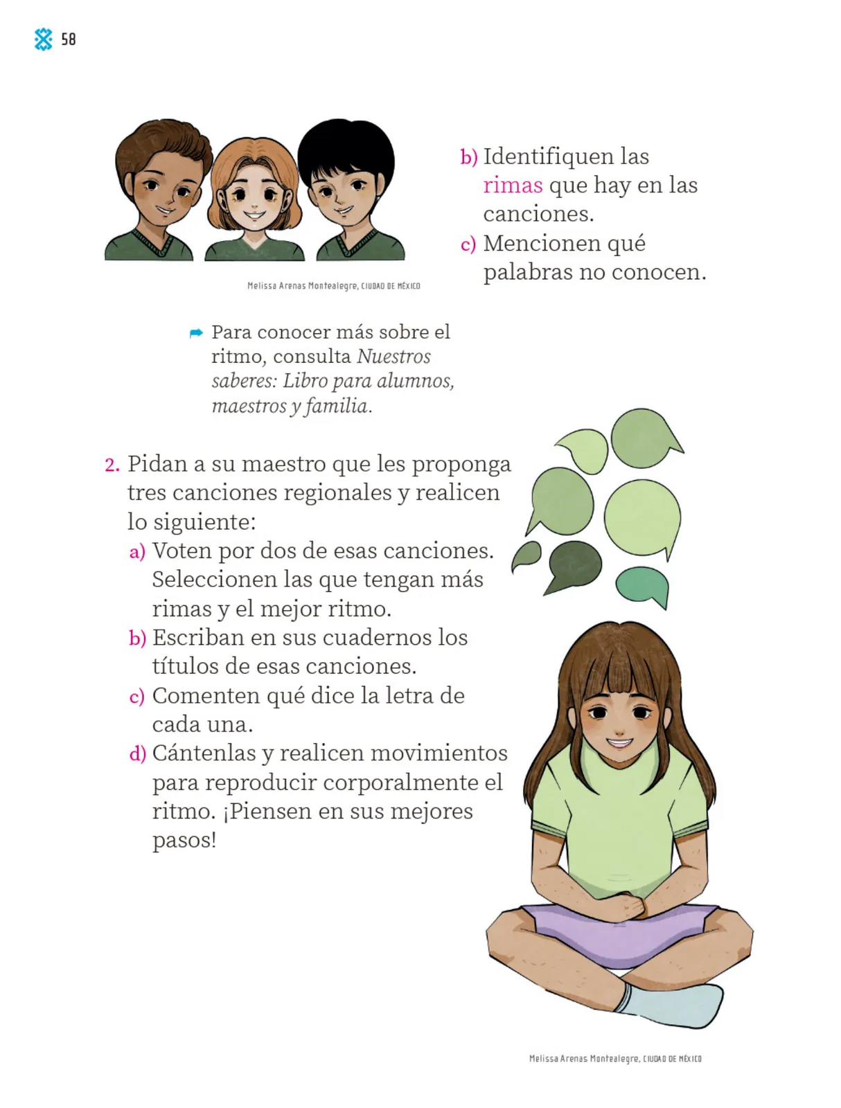 Página 59 de Proyectos Comunitarios. Libro de Educación Primaria Grado 1° Ciclo Escolar 2025 - 2026