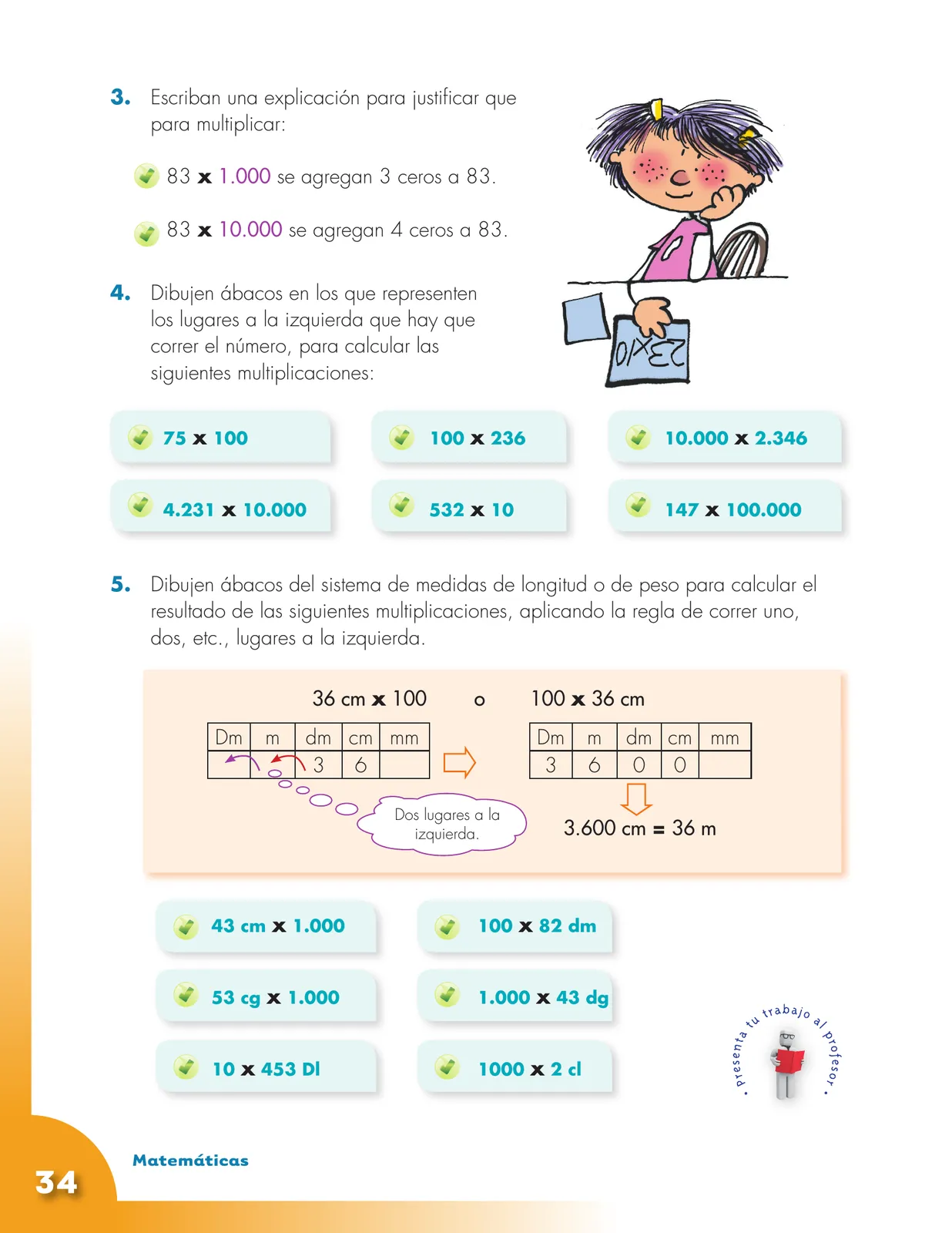 Página 34 de Matematica 4° · Cartilla 01
