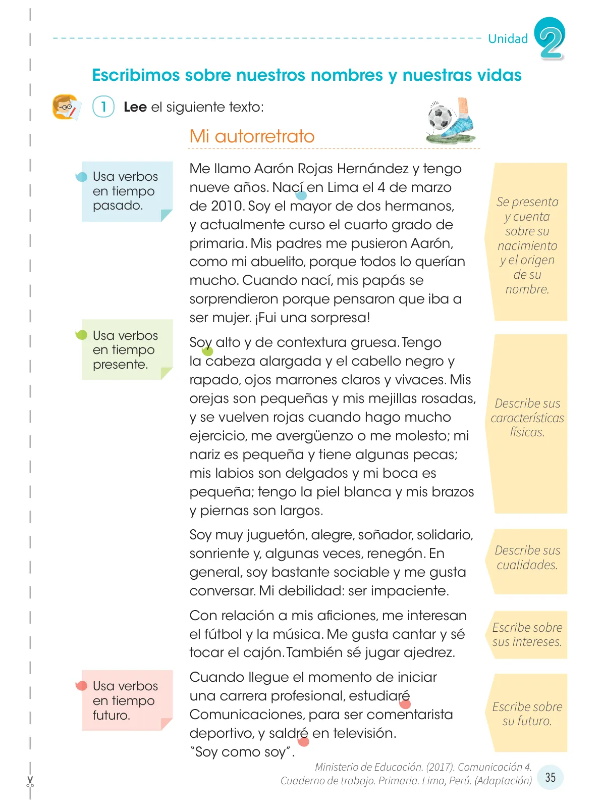 Miniatura página 37 de Comunicación 4 : cuaderno de trabajo para cuarto grado de Educación Primaria 2019 · 2019