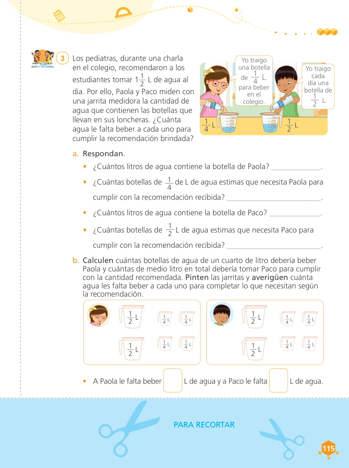 Página 117 de Matemática 4 : cuaderno de trabajo para cuarto grado de Educación Primaria 2019 · 2019