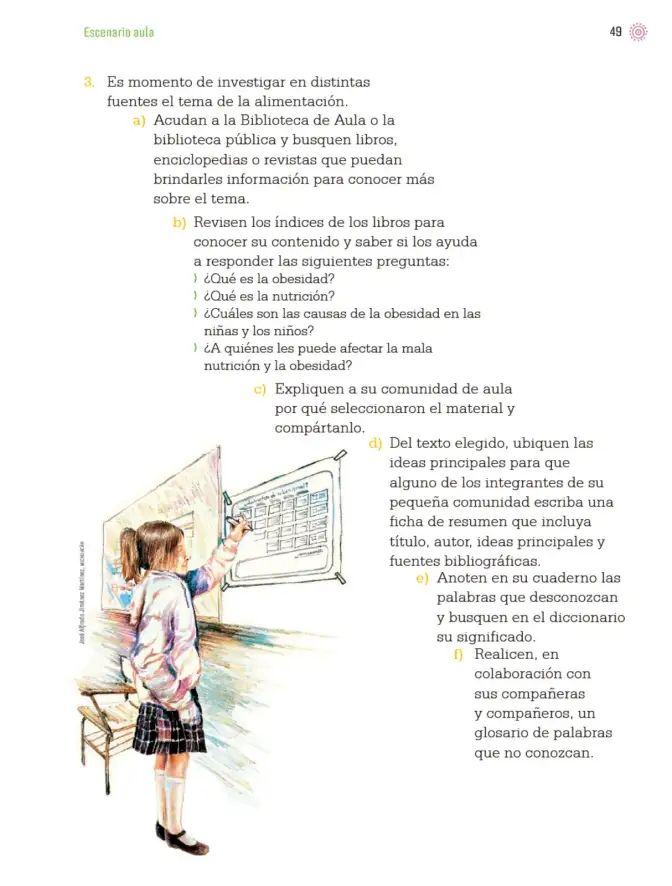 Página 52 de Proyectos de Aula. Libro de Educación Primaria Grado 3° Ciclo Escolar 2025 - 2026