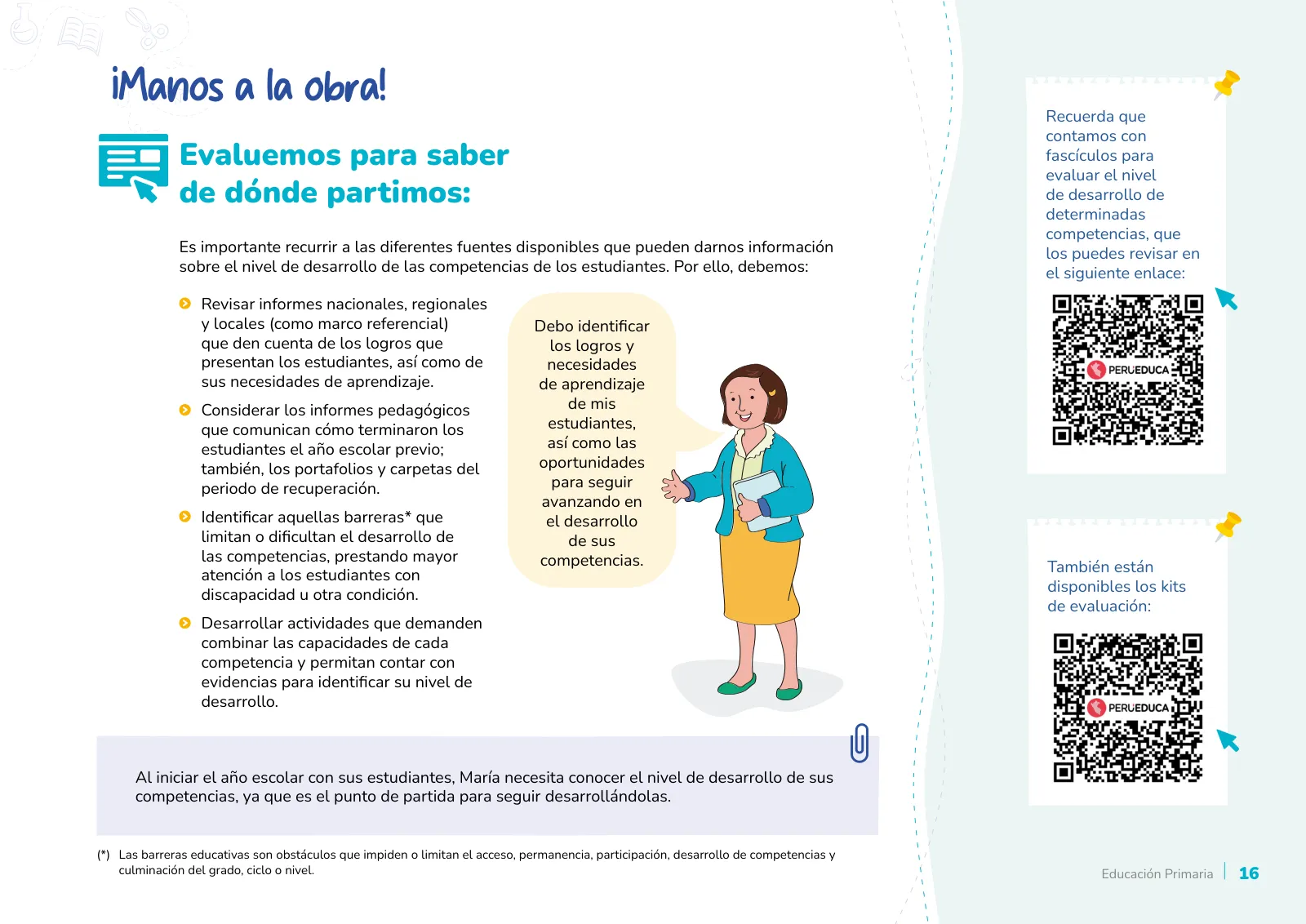 Miniatura página 16 de Orientaciones para el inicio del año escolar 2025 : educación primaria · 2025
