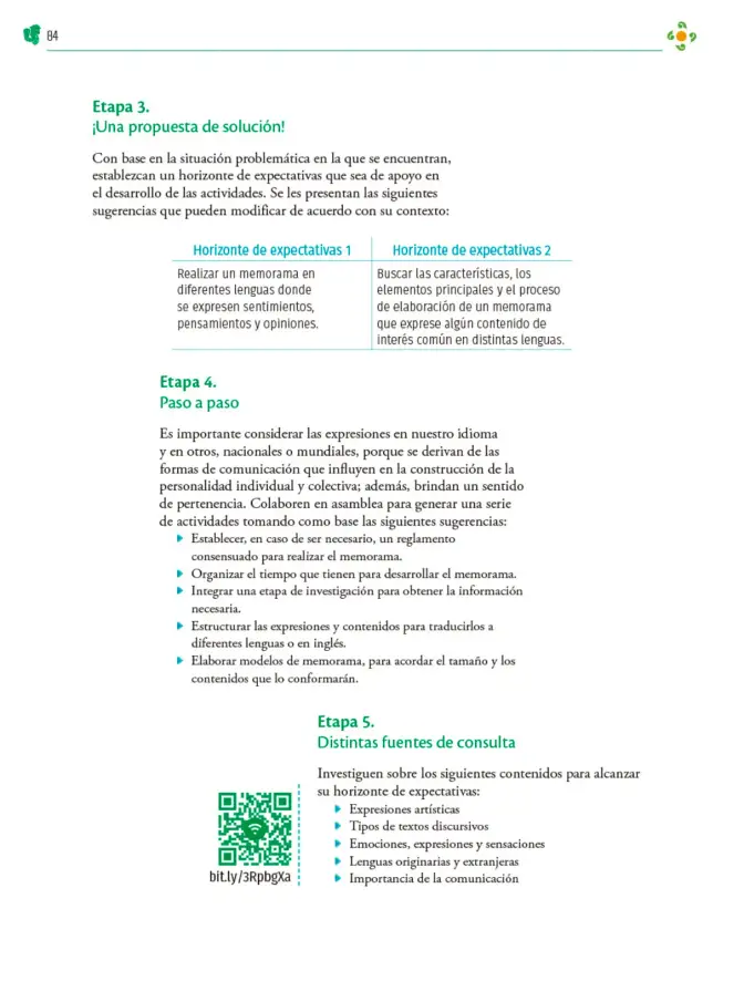 Página 85 de Colección Ximhai. Nuestro libro de Proyectos. Tomo II. Libro de Educación Telesecundaria Grado 1° Ciclo Escolar 2025 - 2026