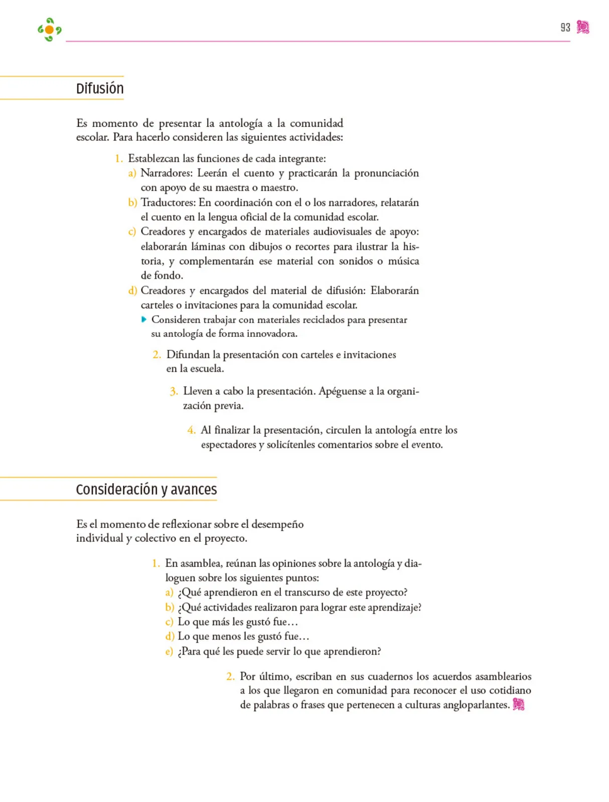 Página 94 de Colección Sk´asolil. Nuestro libro de proyectos. Libro de Educación Secundaria Grado 2° Ciclo Escolar 2025 - 2026