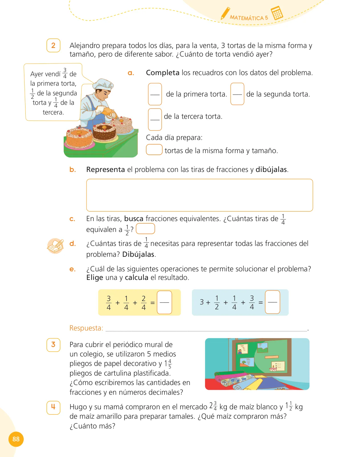 Página 90 de Cuadernillo de Matemática 5, quinto grado de Primaria · 2023