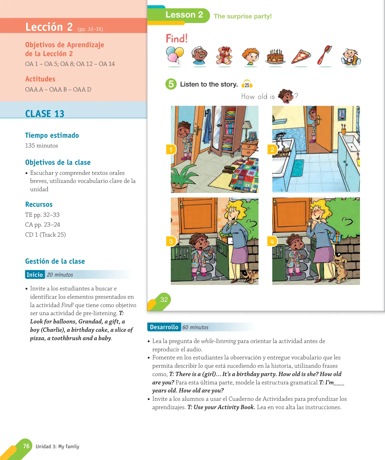 Miniatura página 78 de Inglés – Primero Básico | Student’s Book MINEDUC – Descargar PDF · 2024