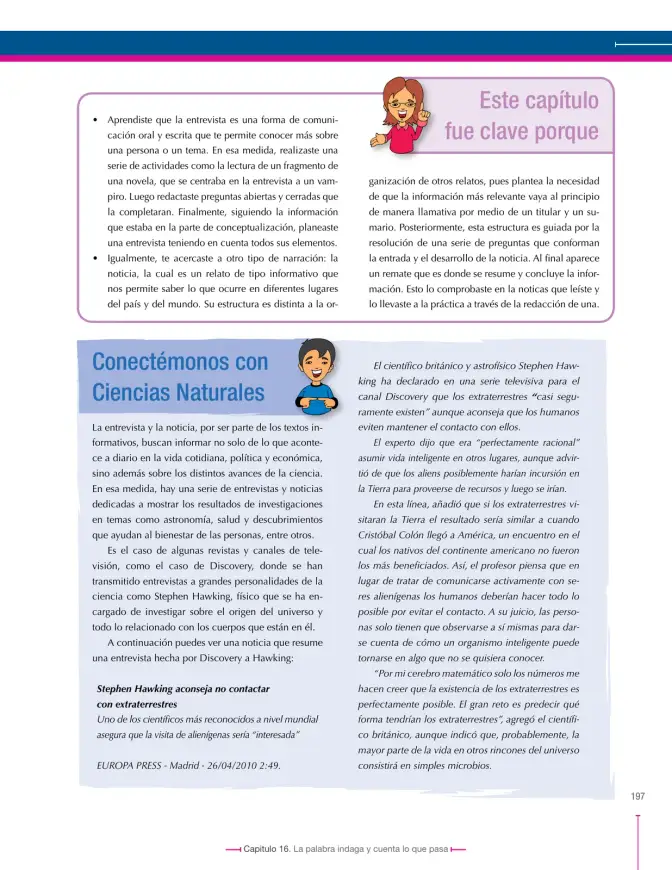 Página 197 de Lenguaje 6° · Secundaria Activa